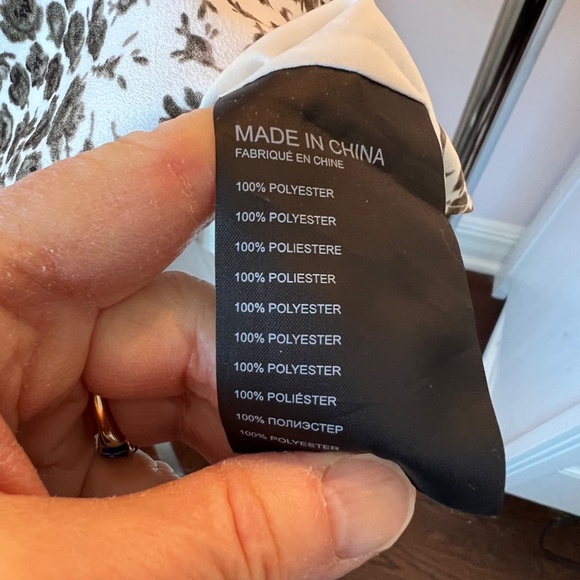 Club Monaco Moss Green and Cream Crop Blouse Top - Picture 4 of 6